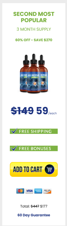 Nu Nerve 3 Month Supply